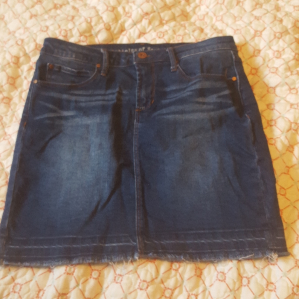 Articles of society jean skirt